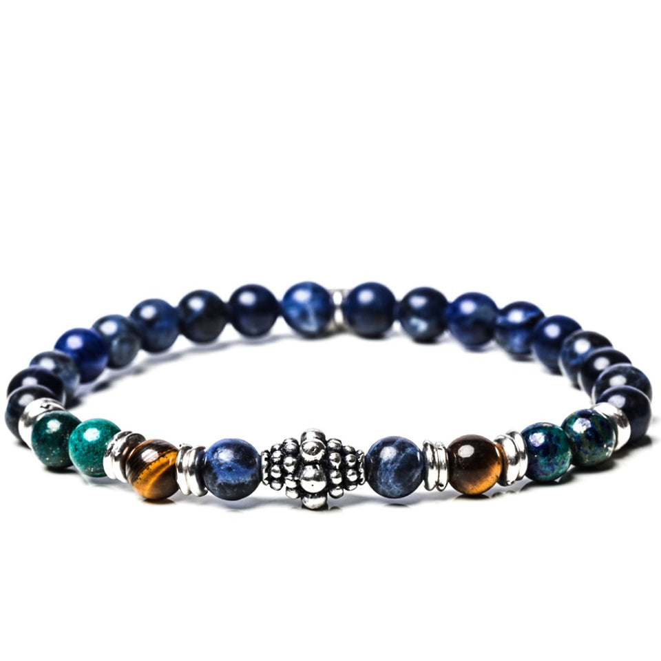 Bracciale Uomo Stone Music sodalite e componenti in argento