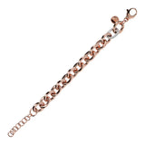 Bracciale Catena Rolo Maxi Maglie con Elemento Pavé